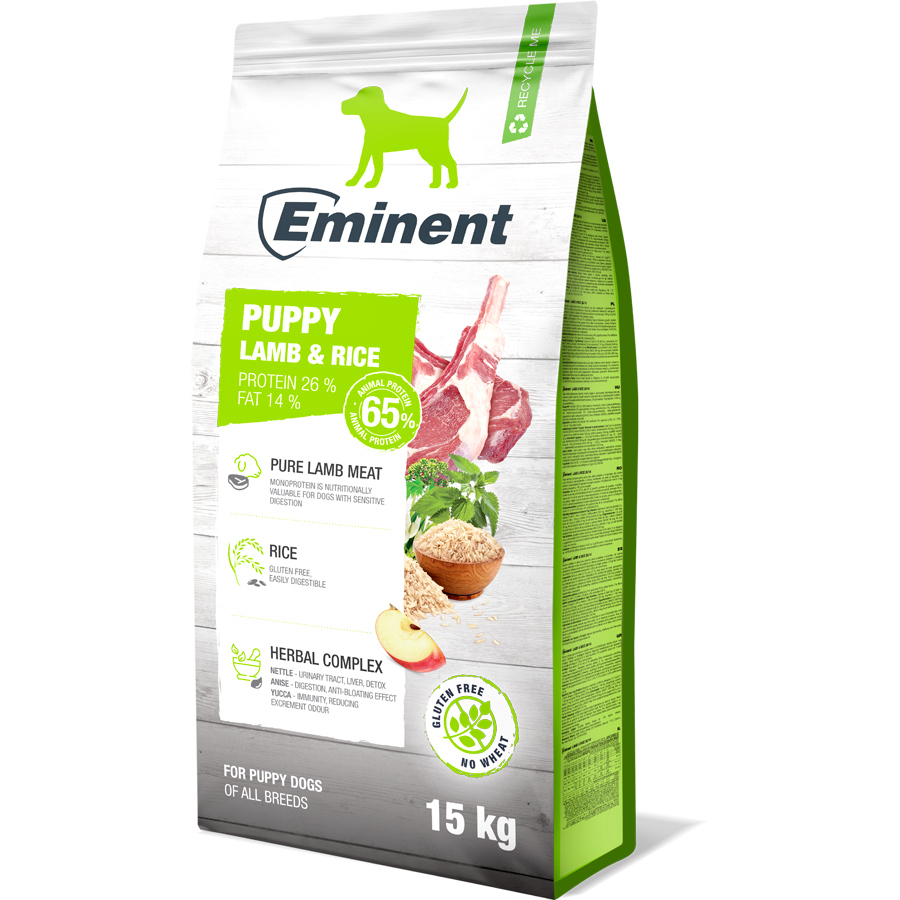 Eminent Dog Puppy Lamb&Rice 15+2kg 