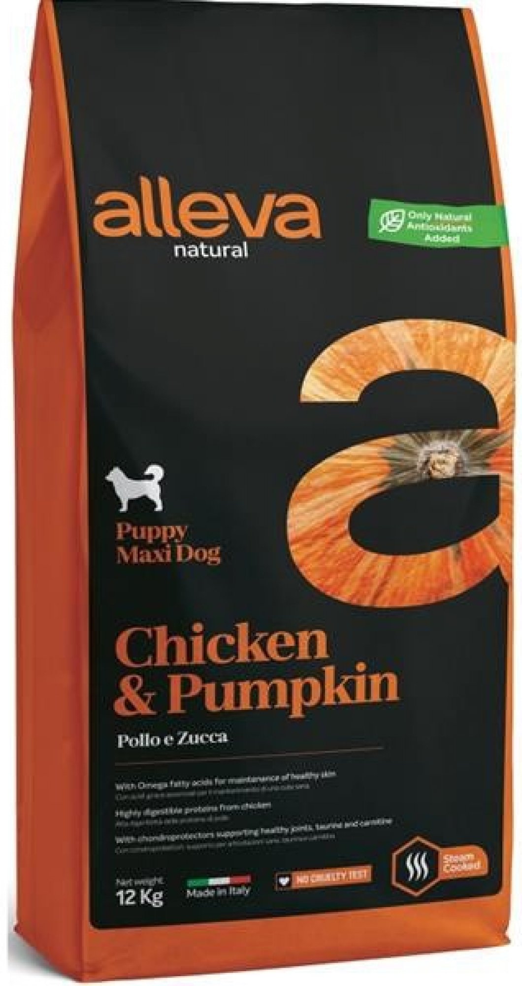Alleva Natural Dog Puppy Maxi Chicken&Pumpkin 12kg