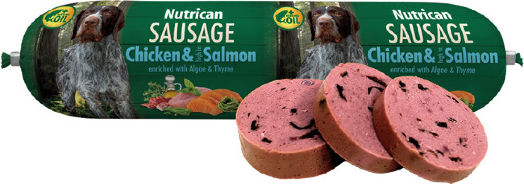 Nutrican Sausage Chicken&Salmon 800g