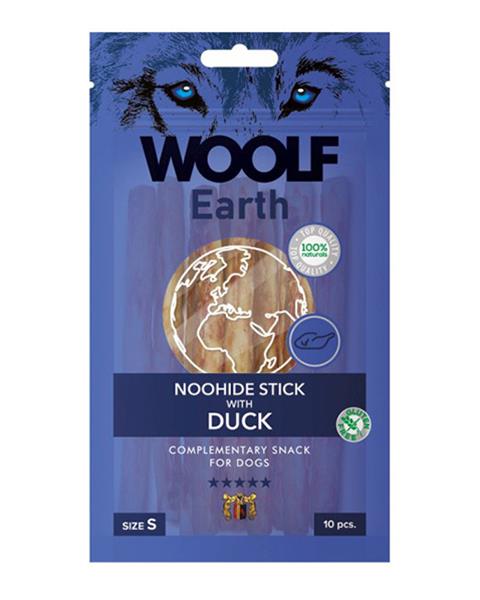 Woolf Dog Earth Noohide S Sticks with Duck 85g 