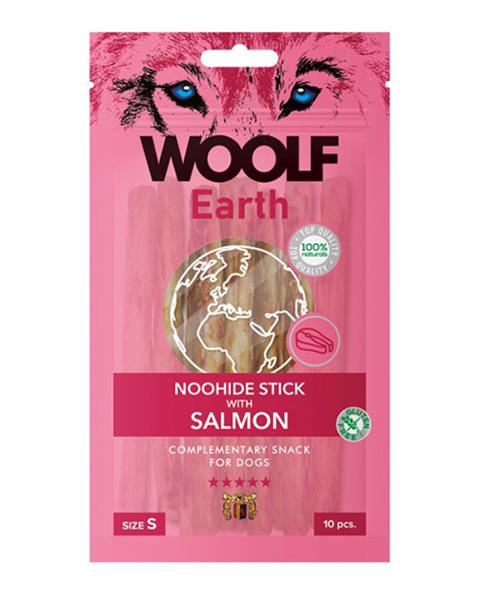Woolf Dog Earth Noohide S Sticks with Salmon 85g 