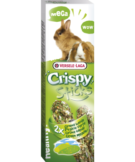 Versele-Laga Crispy Mega Sticks Rabbits-Guinea Pigs "Green Meadow" 140g