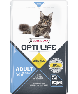 Versele-Laga Opti Life Cat Sterilised/Light 2,5kg 