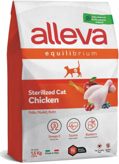 Alleva SP Equilibrium Cat Chicken Sterilised 1,5kg
