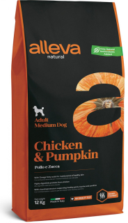 Alleva Natural Dog Adult Medium Chicken&Pumpkin 12kg